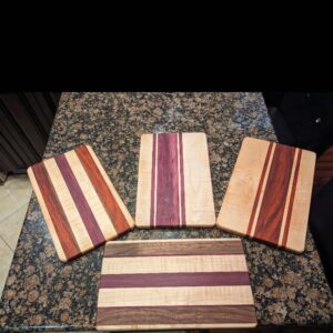 Handcrafted Multi‑Wood Cutting Board